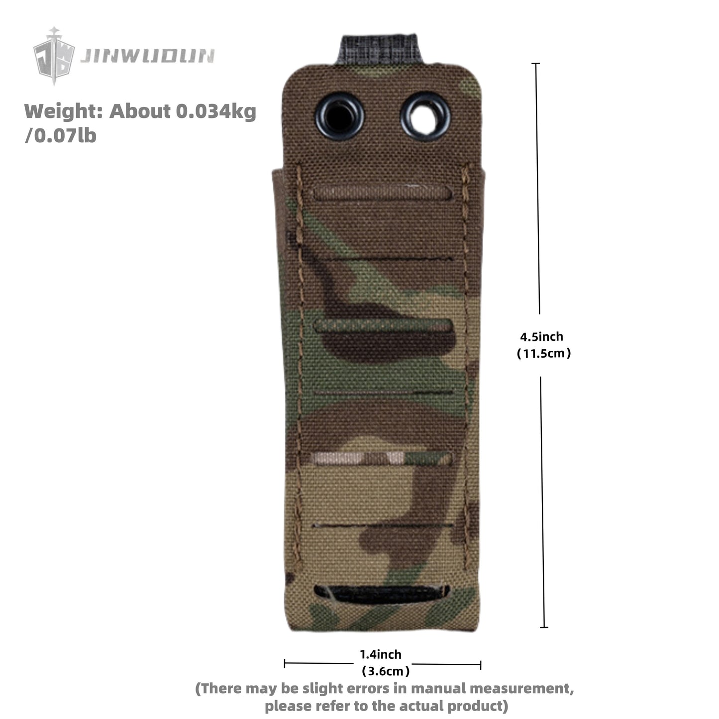 Elastic Pistol Magazine Pouch 9mm .45 Glock UMP with built-in splint