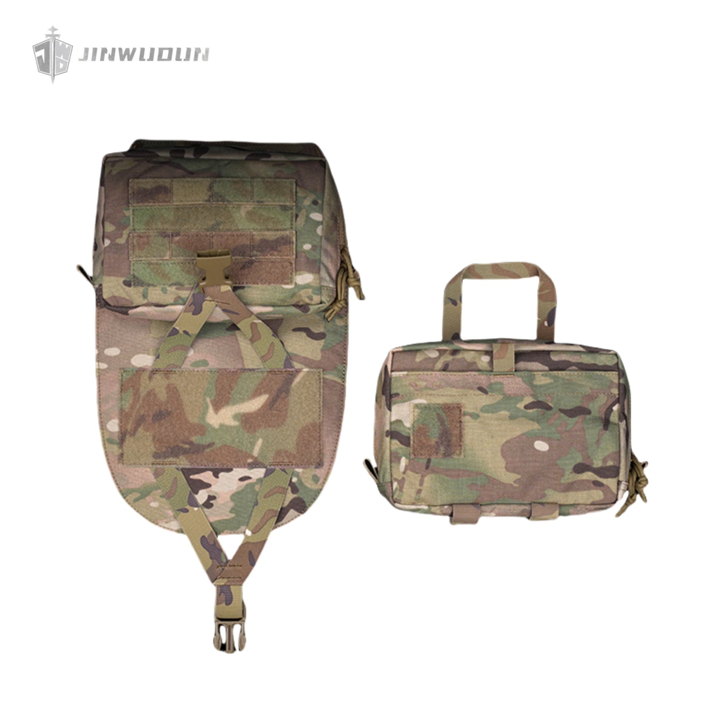 Scarab tactical backplate detachable multi-functional tactical vest storage expansion accessory bag