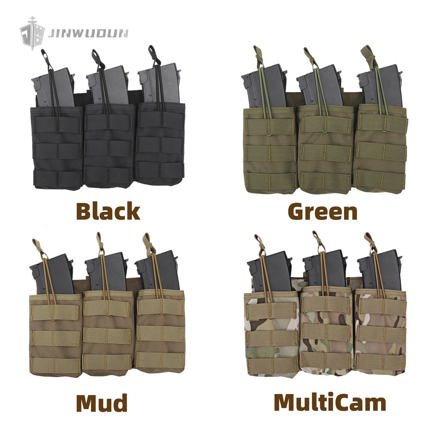 Triple Storage Bag (G36) MOLLE System Outdoor Waist Bag Equipment Bag