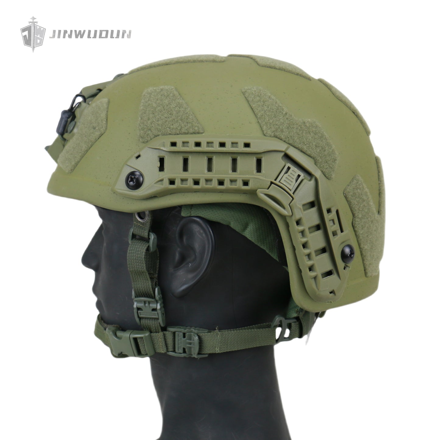 JWD-Level NIJ III bulletproof helmet FAST SF helmet type helmet 15 meters defense 7.62*51 M80 bullet PE material