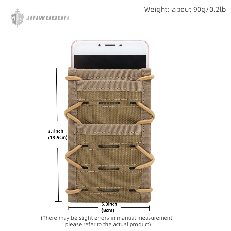 Tactical mobile phone storage clip bag MOLLE system multi-function adjustable