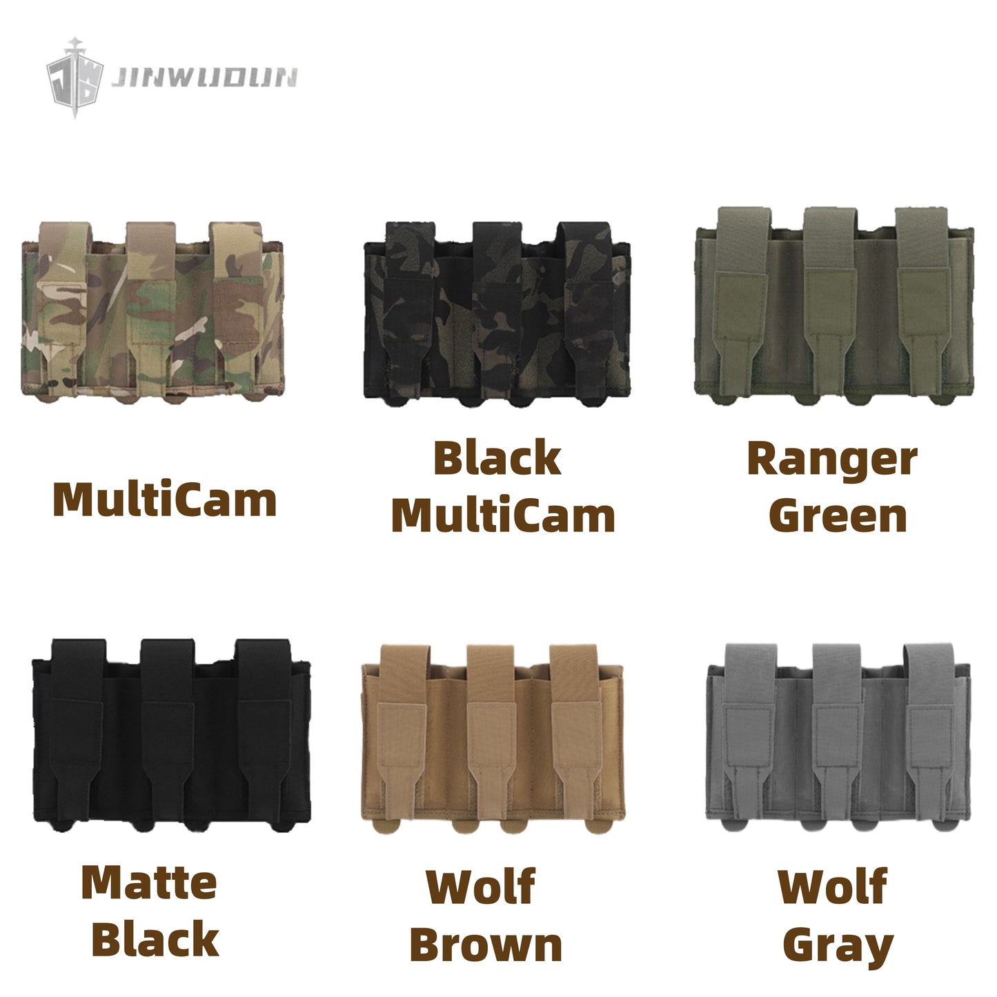 Lightweight triple flip cover elastic function bag 5.56/7.62MOLEL mounting accessory bag