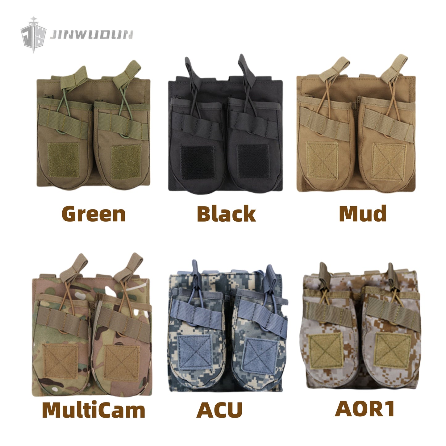 Double AK Storage Bag Mollo Accessory Bag Outdoor Military Fan Tool Accessory Bag