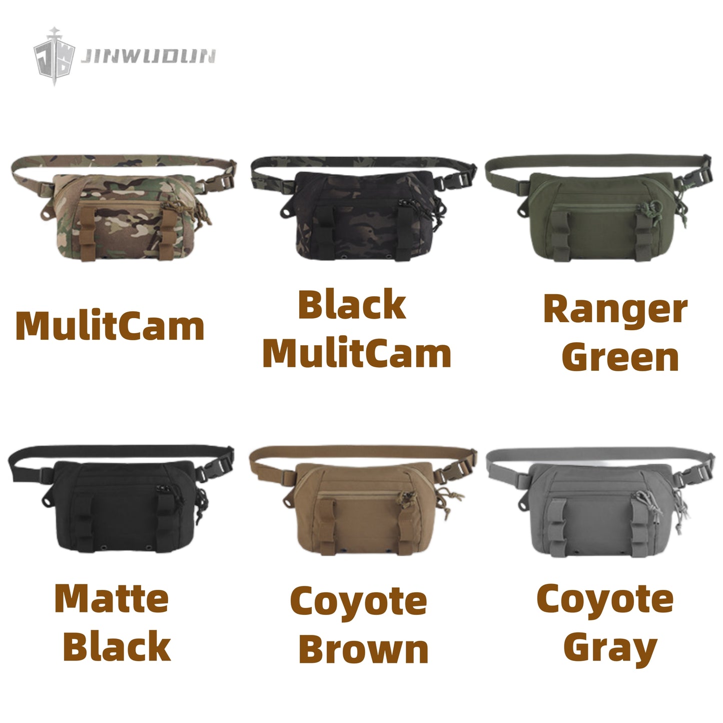 Large multi-purpose tactical underbody bag with velcro and elastic straps