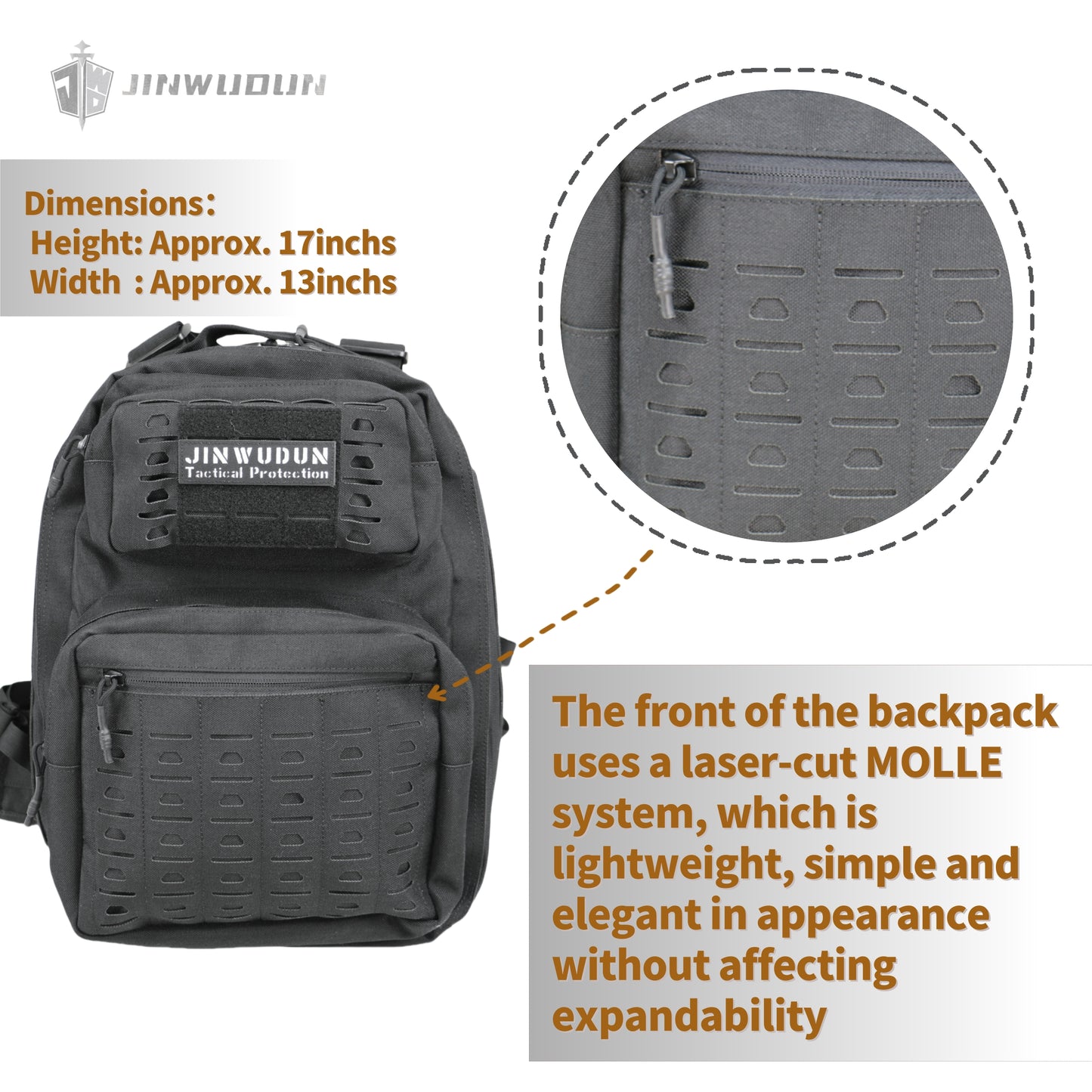 Tactical Bulletproof Backpack,3-Second Quick-Convert Level III Protection, Nylon Material, 15-20L Capacity Bag Bulletproof