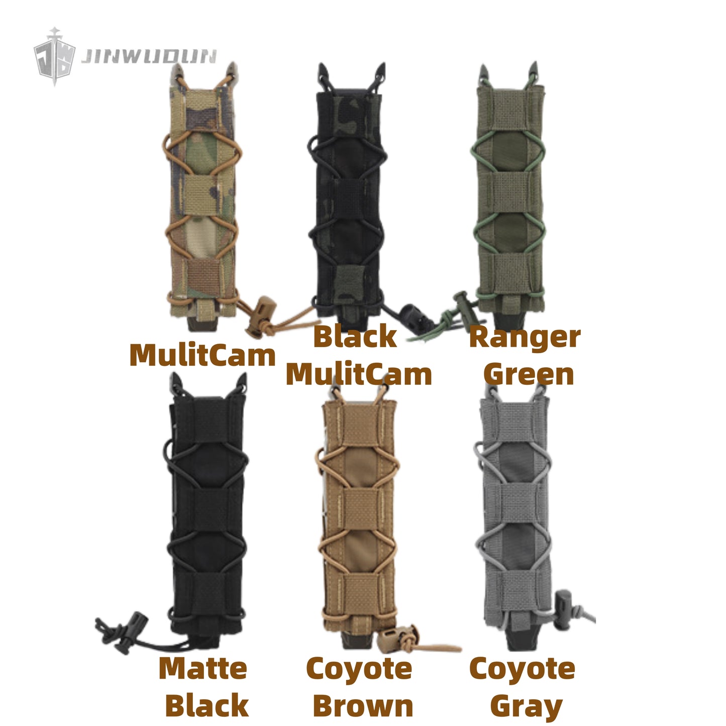 Single-link small accessory bag, tactical MOLLE miscellaneous items, Tiger long quick-draw function bag