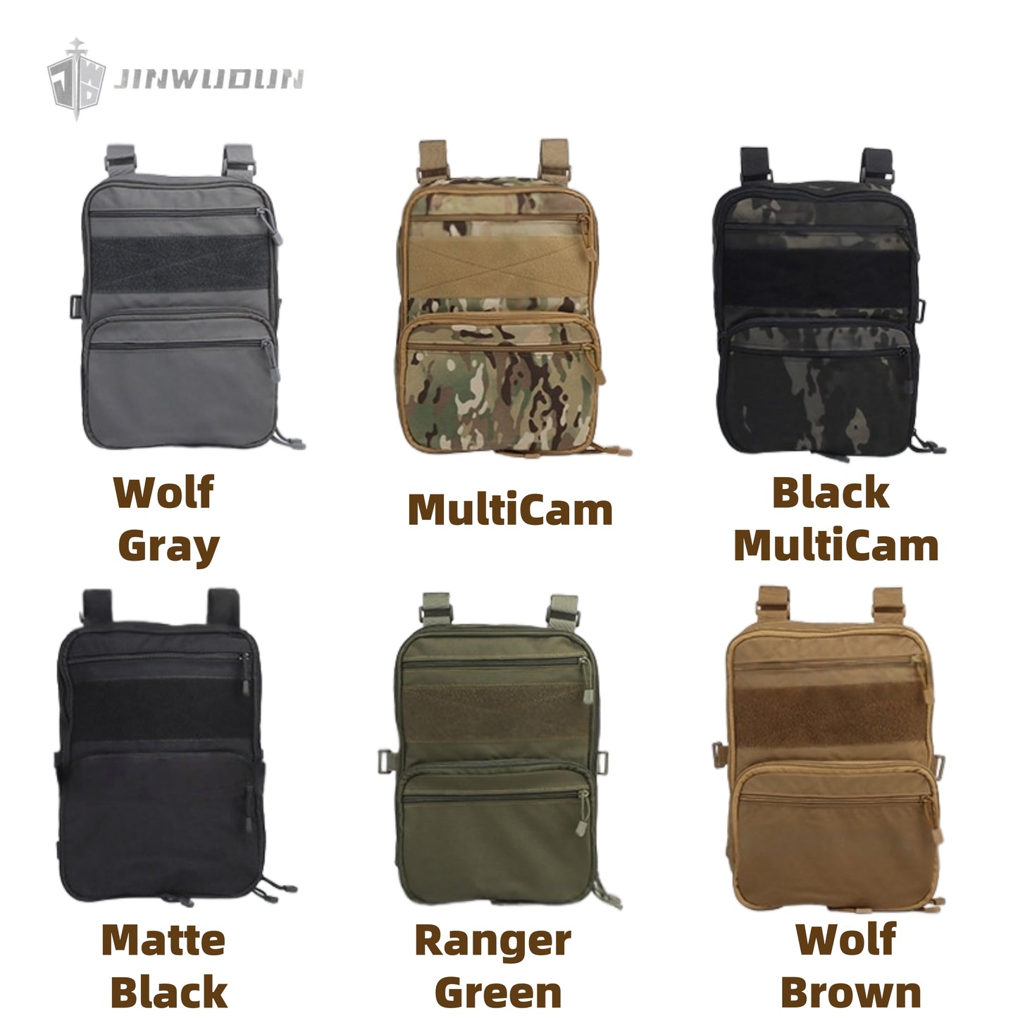 WST variable capacity tactical backpack, matte fabric, lightweight MOLLE system, external bag