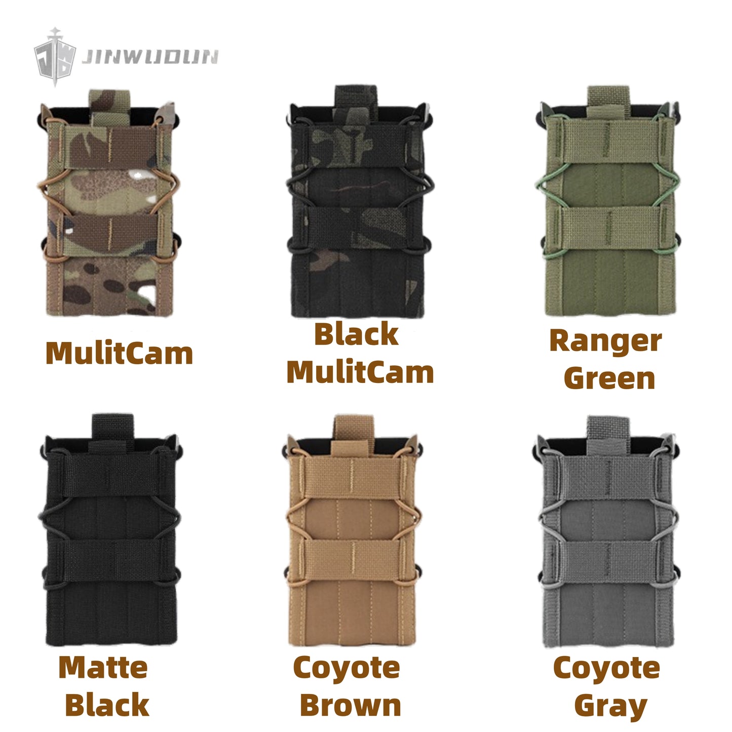 Tiger double full-size quick-draw function bag 5.56/7.62molle double-layer accessory bag