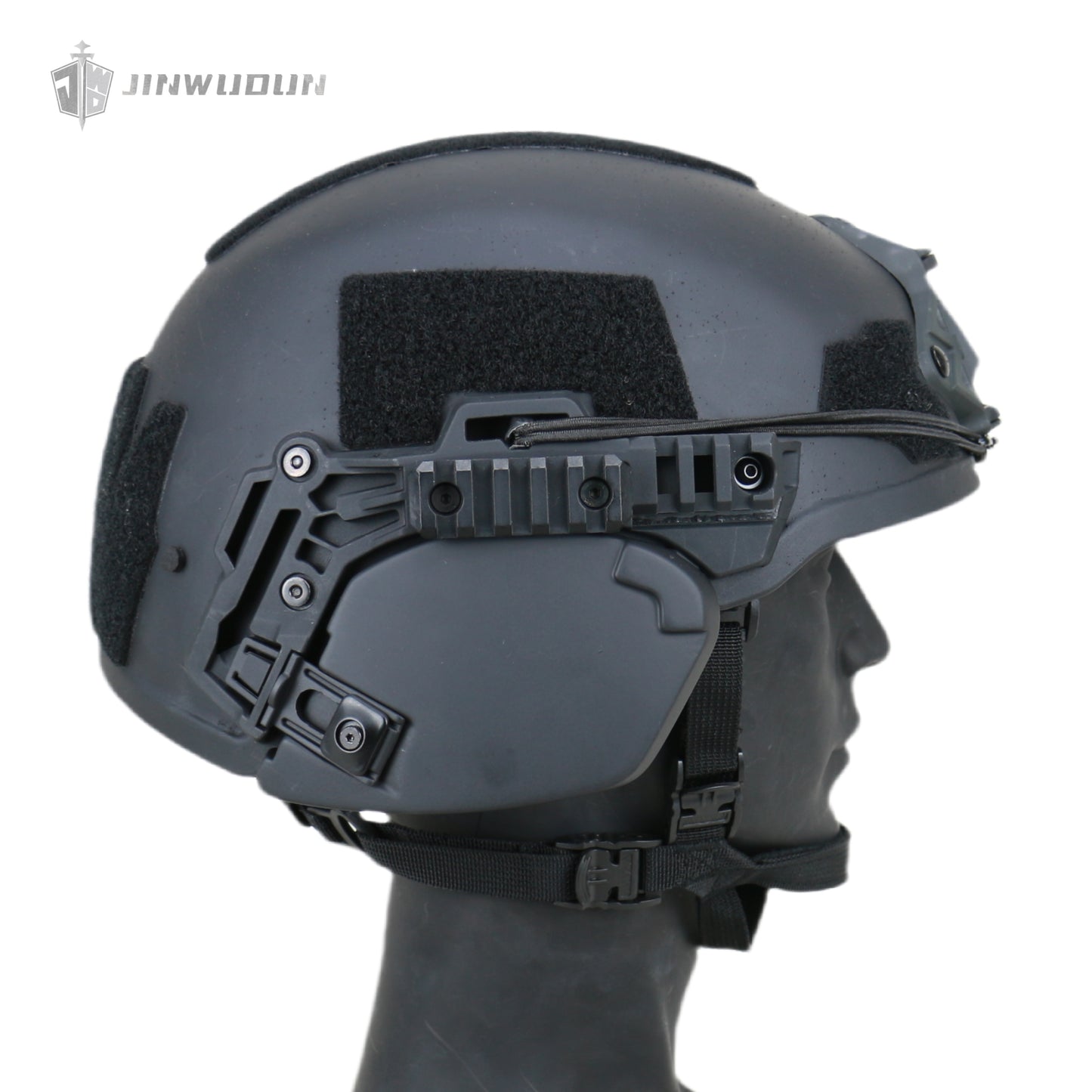 JWD-Bulletproof earmuffs Wendy helmet dedicated NIJ IIIA protective aramid material earmuffs