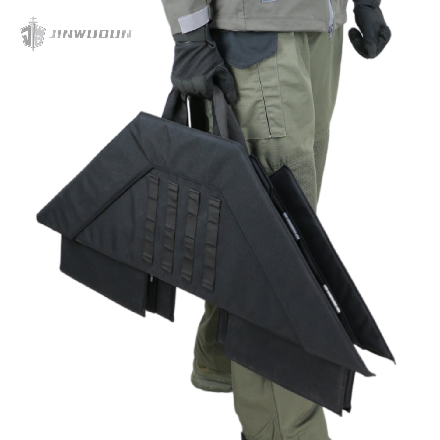 JWD-Portable foldable bulletproof shield NIJ IIIA+ level bulletproof shield UHMWPE material