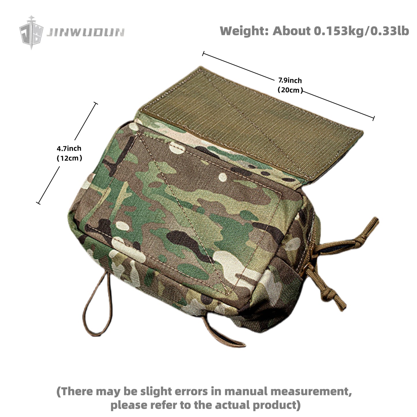 MK4 small tactical vest chest expansion accessory hanging sundries bag built-in double-sided Velcro