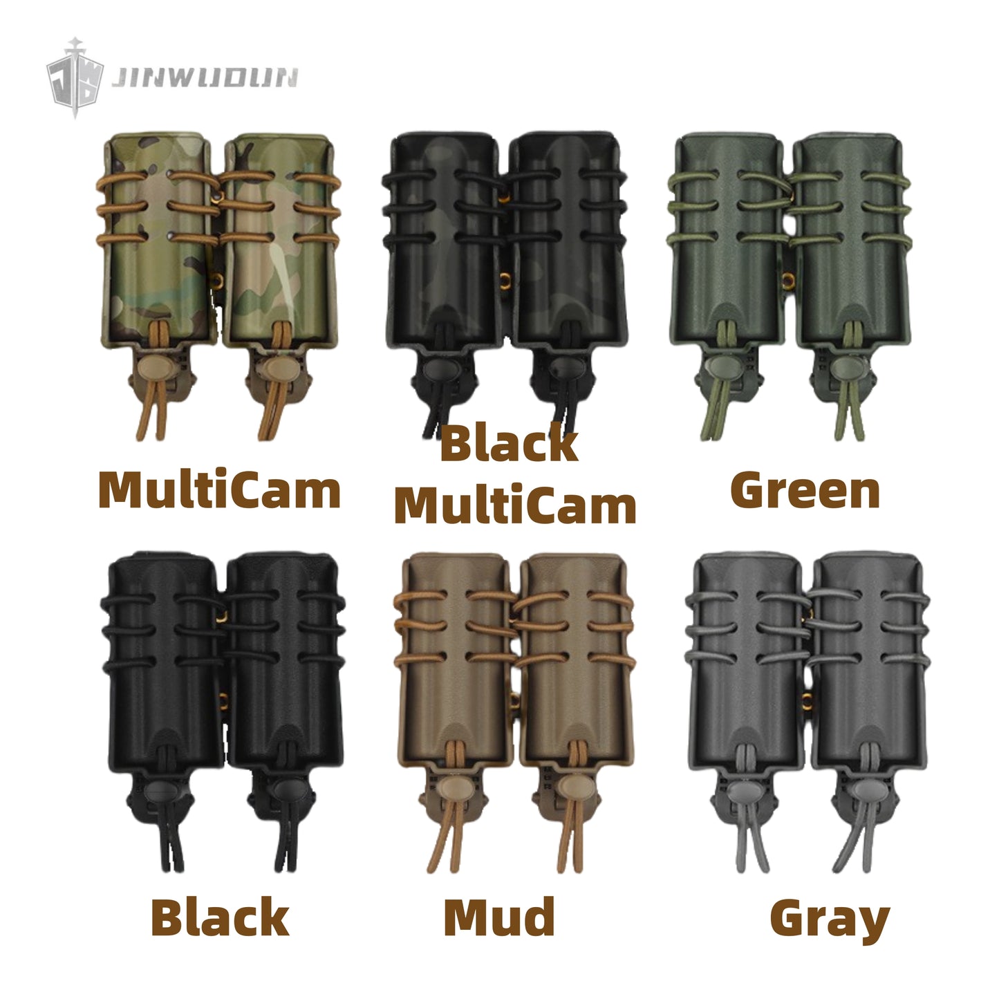Urban Assault Double 9MM Functional Quick-Draw Holster Tactical Vest Molle System Accessory Bag