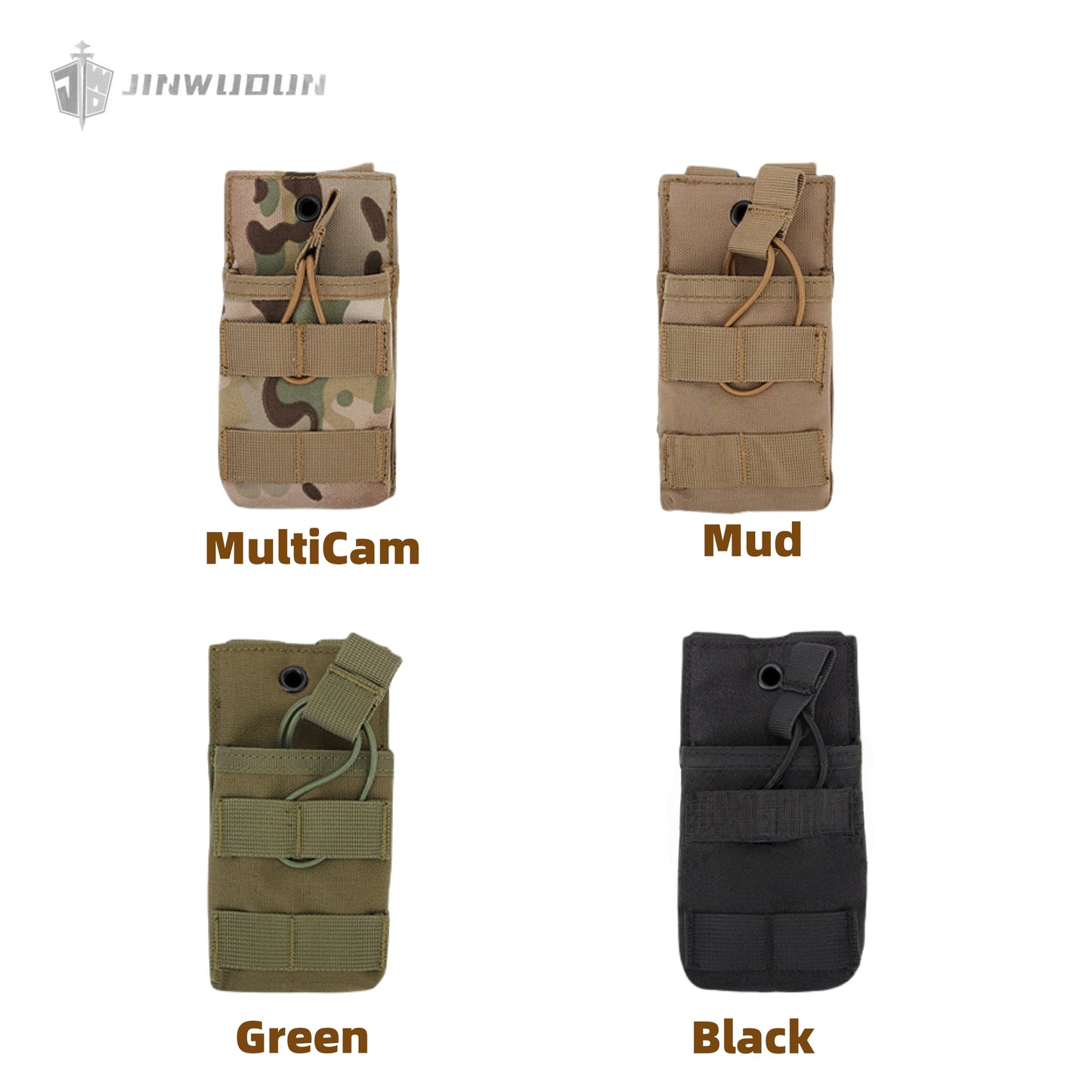 Single 7.62 Storage Bag MOLLE System Portable Adjustable