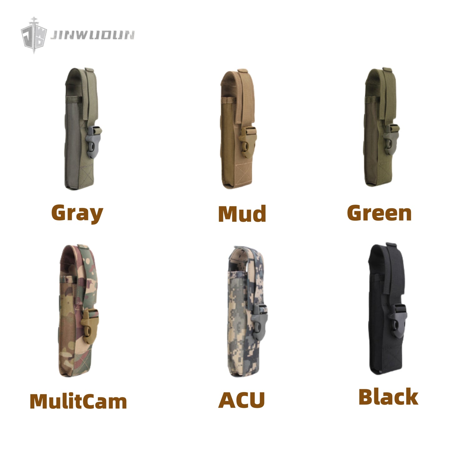 Multifunctional flashlight accessory bag MOLLE military fan tool bag flashlight case