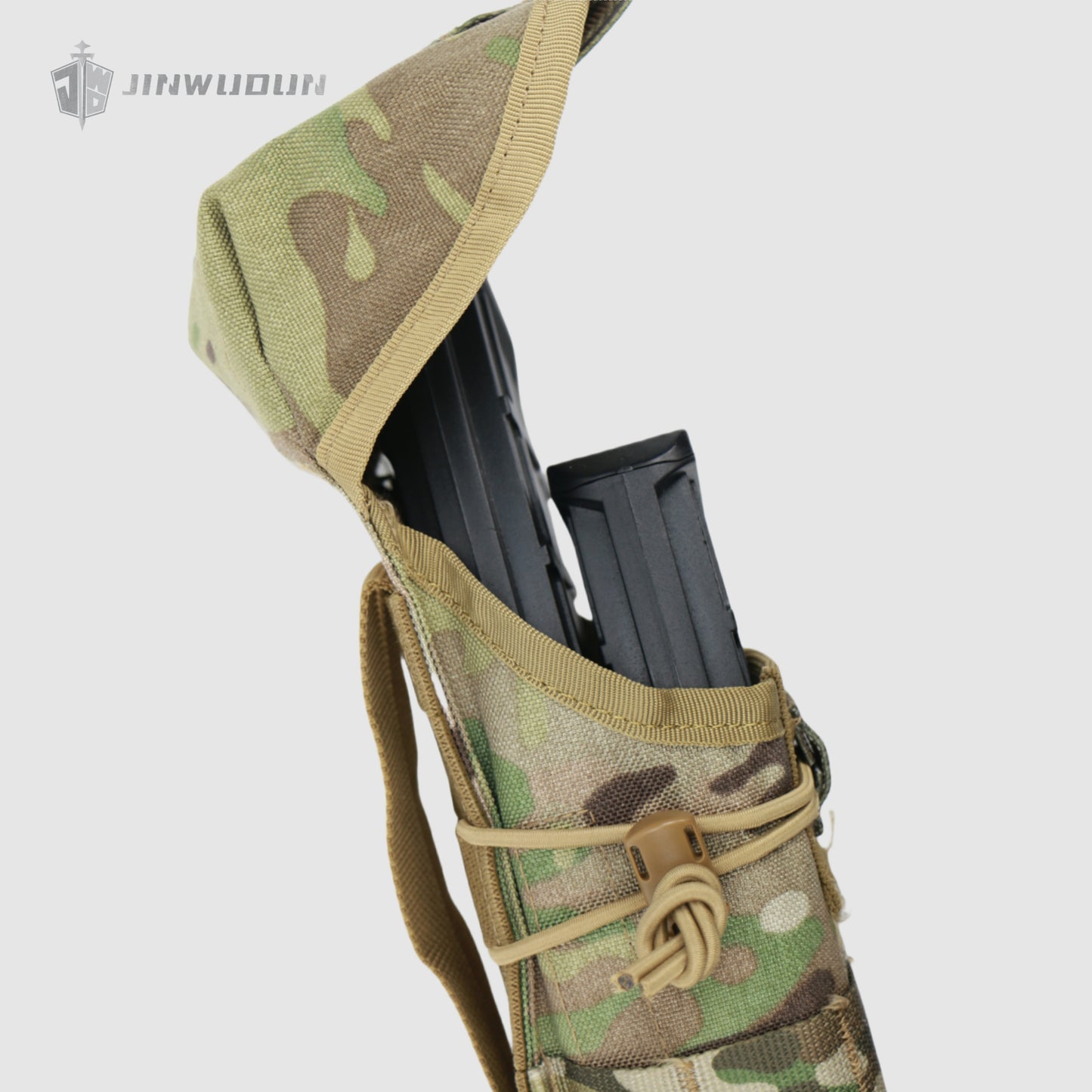 JWD-Magazine bag - 1000D nylon material can accommodate AK/AR magazines at the same time. Molle system accessory bag