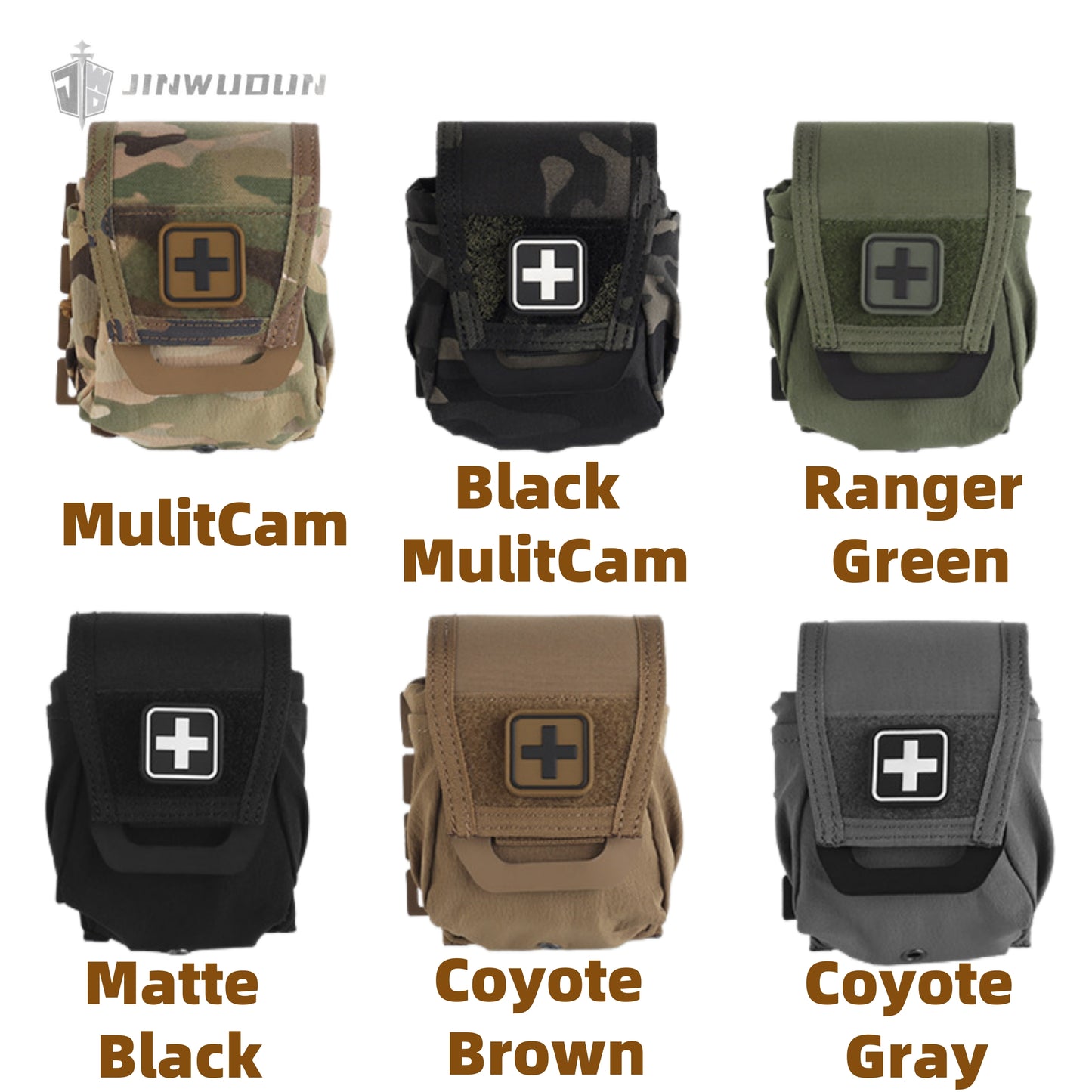 Small medical bag, molle mount, quick-pull handle, split design, multi-purpose storage bag