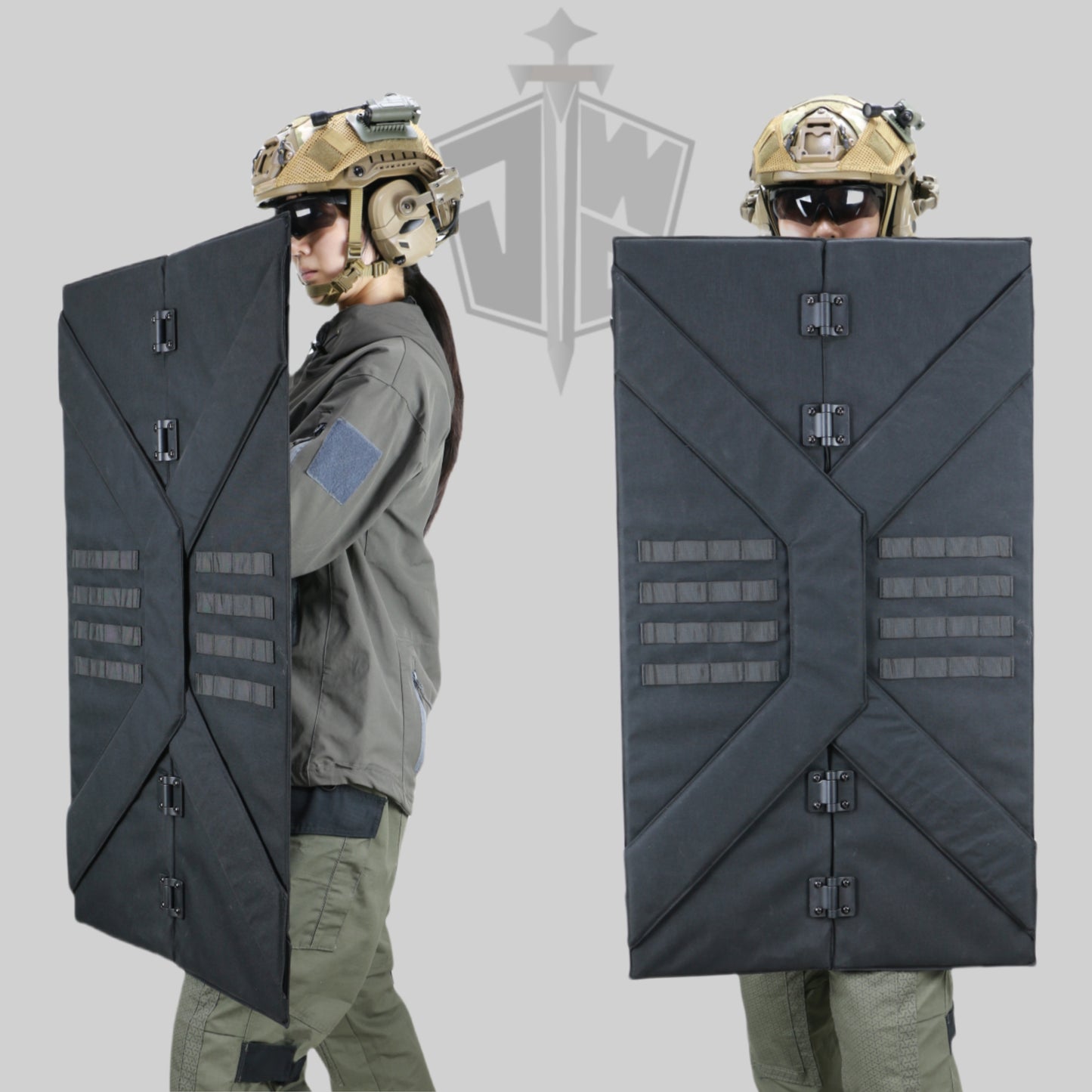 JWD-Portable foldable bulletproof shield NIJ IIIA+ level bulletproof shield UHMWPE material