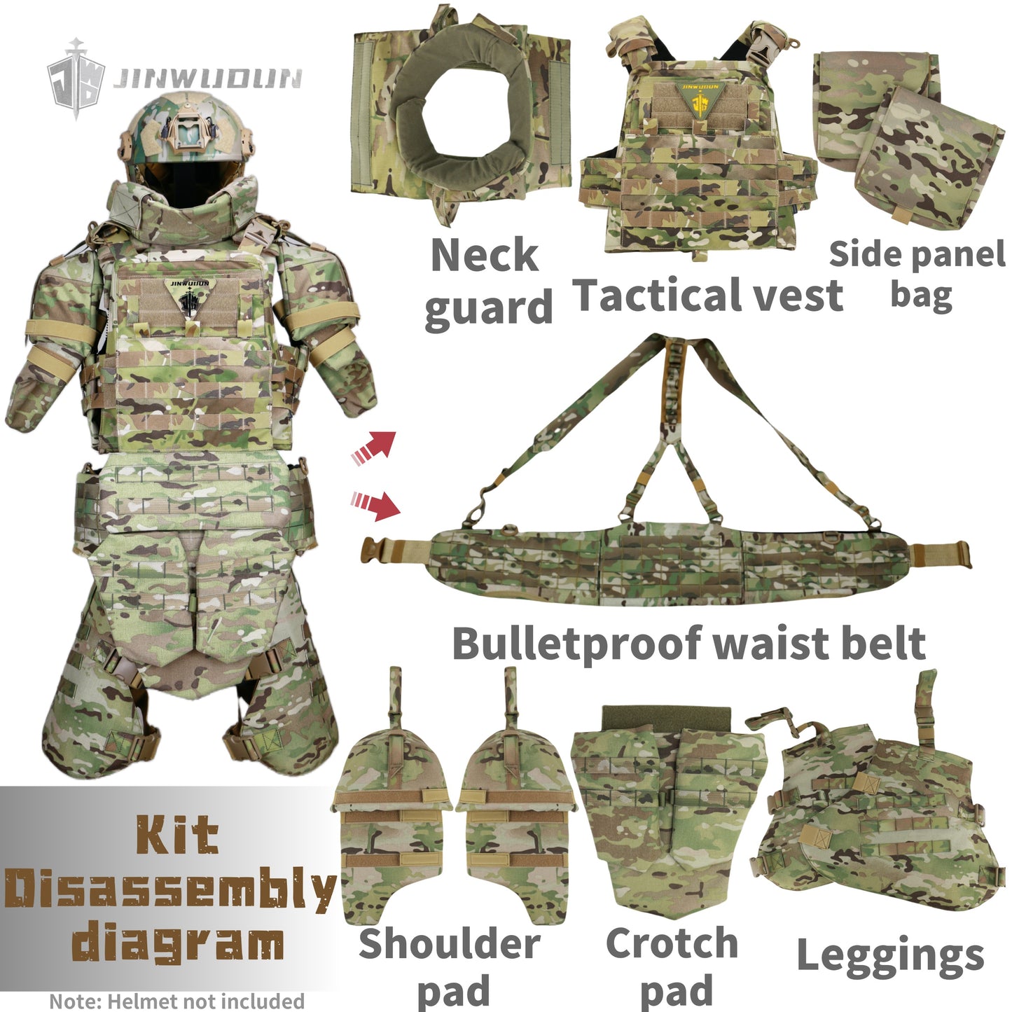 Level NIJ IV Fearless "X" Full Protection Tactical Body Armor Vest