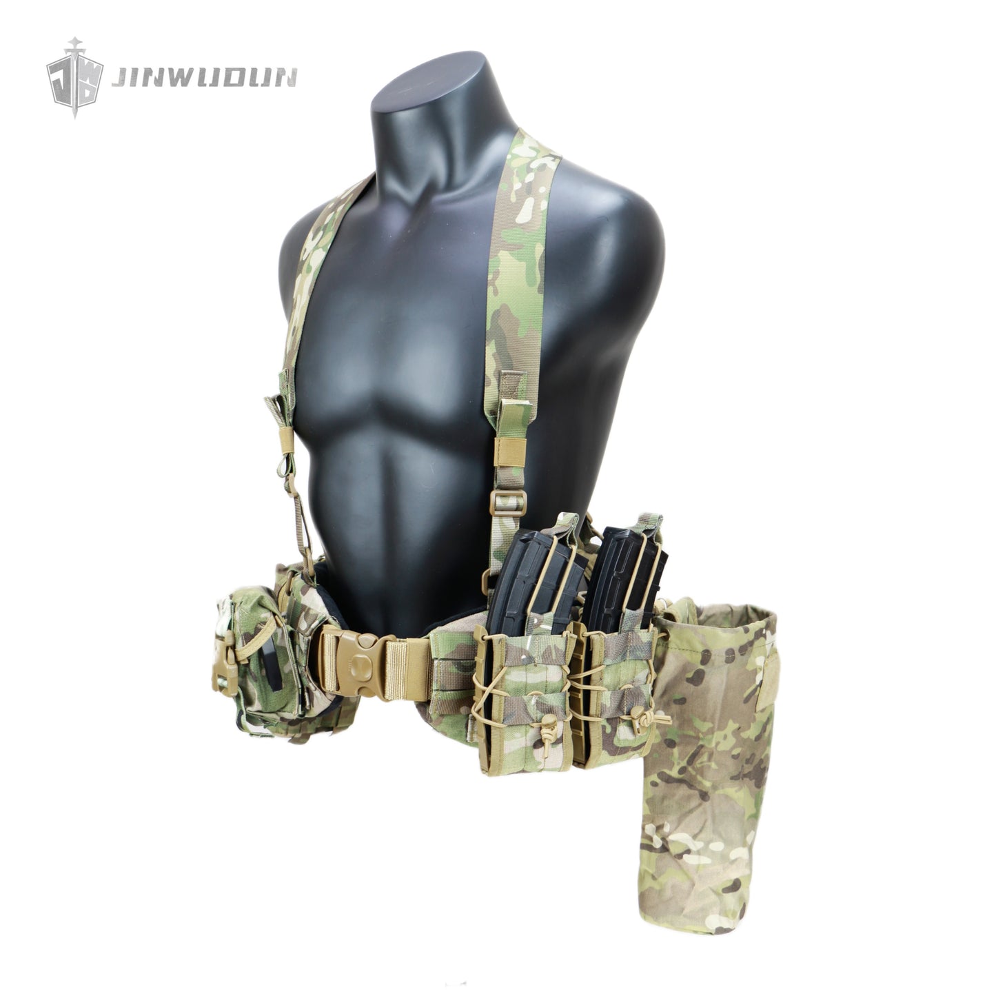 JWD-NIJ IIIA Bulletproof tactical waist belt, 1000D nylon material MOLLE webbing suitable for various tactical accessories
