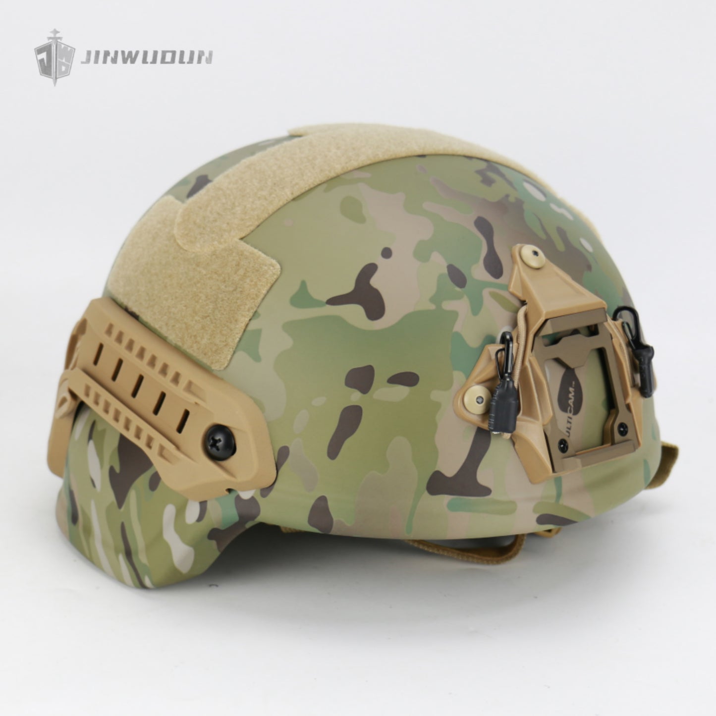 JWD-Level NIJ III bulletproof helmet MICH 2000 helmet type helmet 15 meters defense 7.62*51 M80 bullet PE material