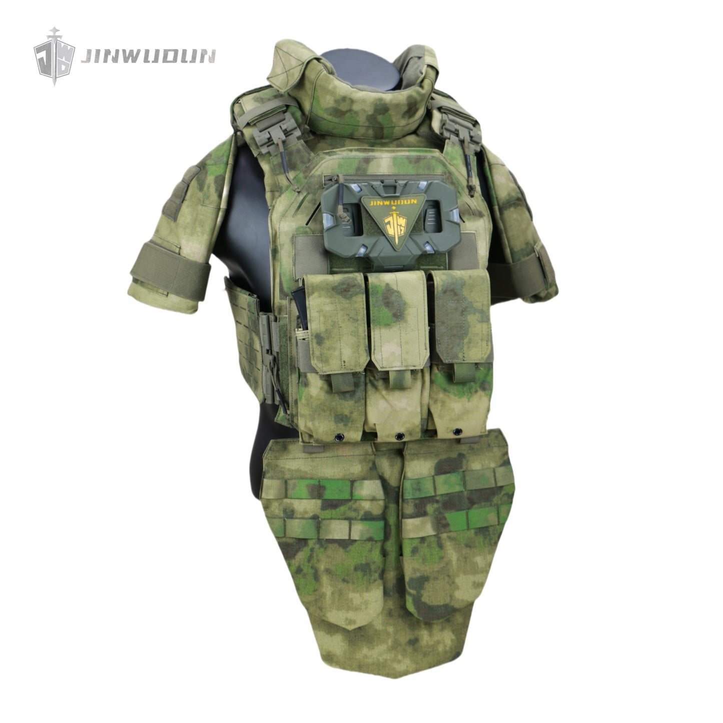 Fully protective tactical body armor - US NIJ standard level IV , modular and detachable