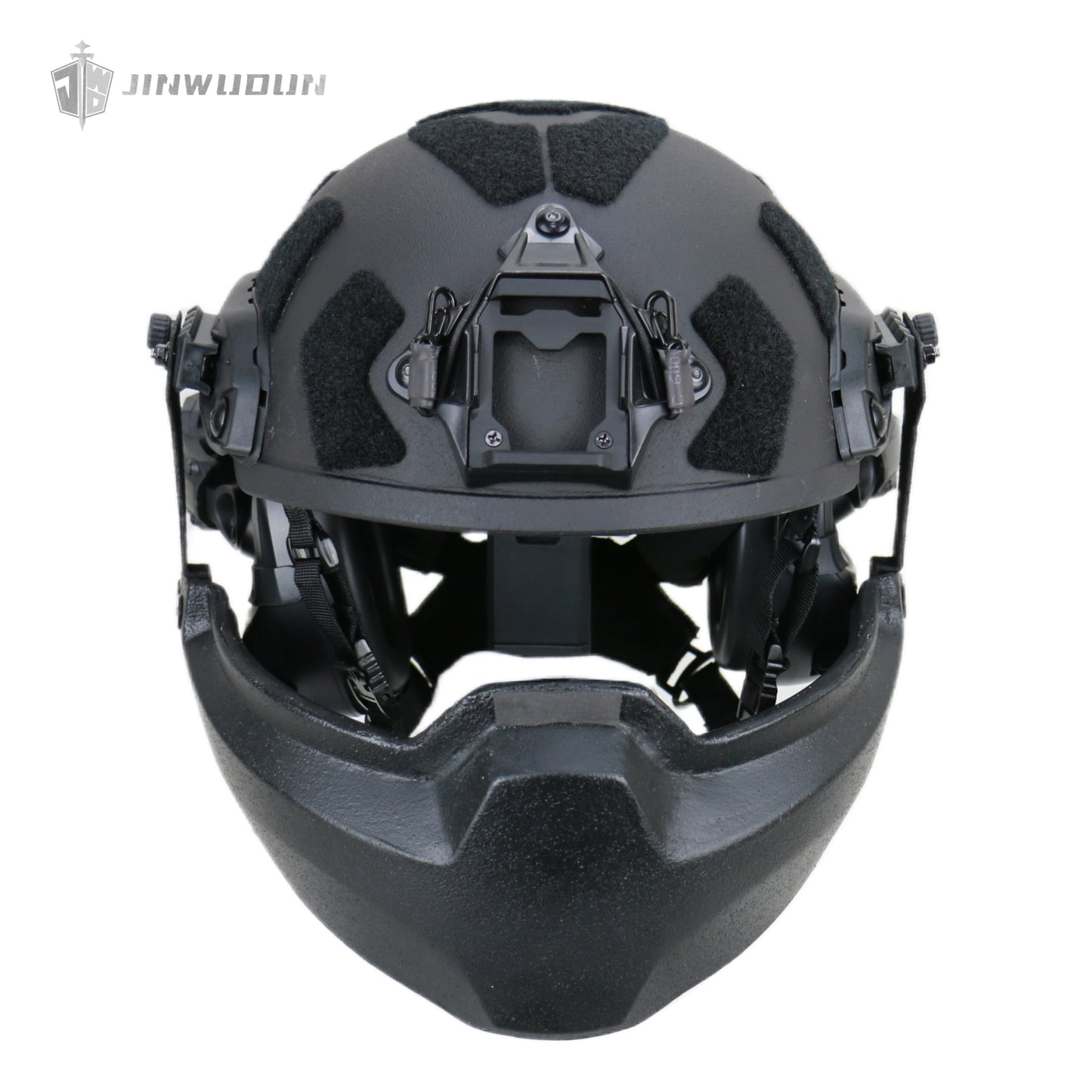 JWD-NIJ IIIA bulletproof jaw guard FAST helmet dedicated bulletproof mask can be removed