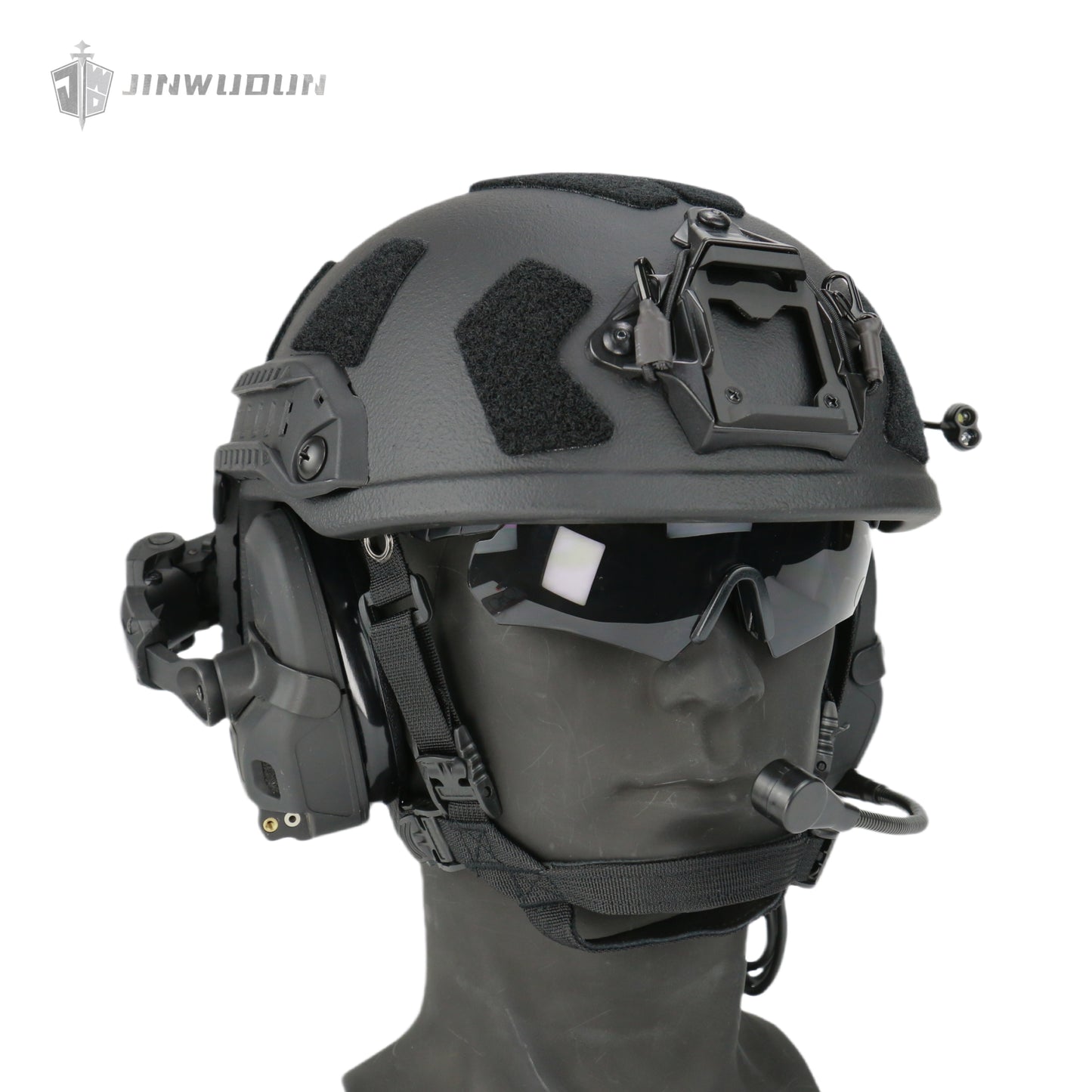 Level IIIA+ High Cut Bulletproof Helmet, 6-Piece Set