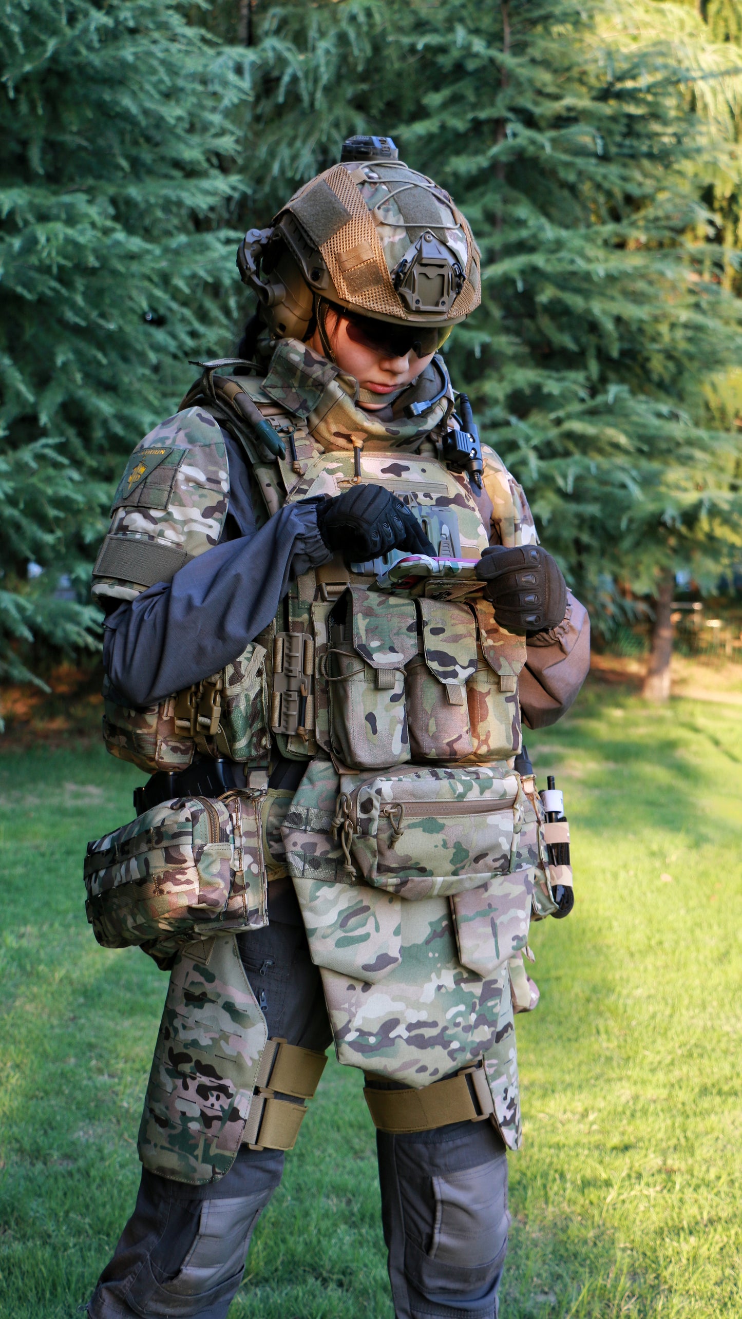 "Pioneer Z" NIJ IV level full protection bulletproof vest,MultiCam Military tactical vest body armor