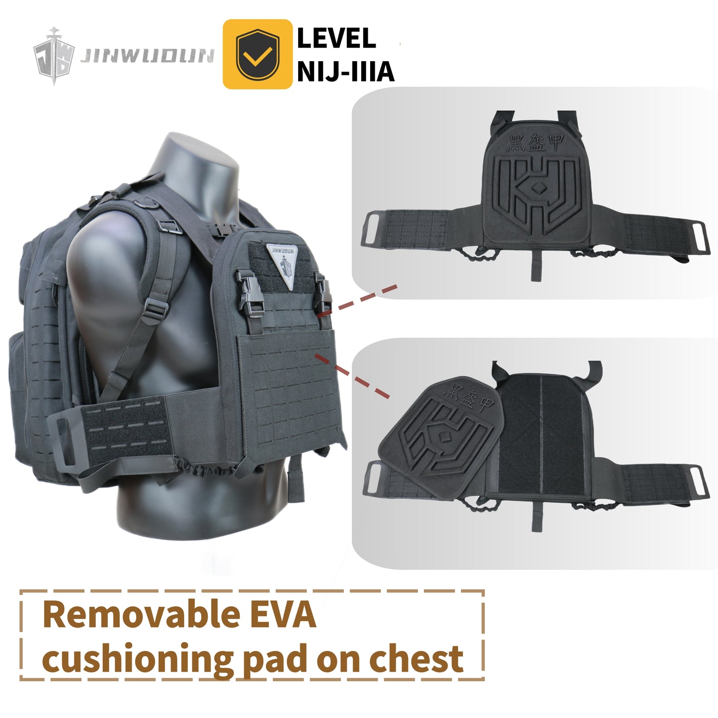Tactical Bulletproof Backpack,3-Second Quick-Convert Level III Protection, Nylon Material, 15-20L Capacity Bag Bulletproof