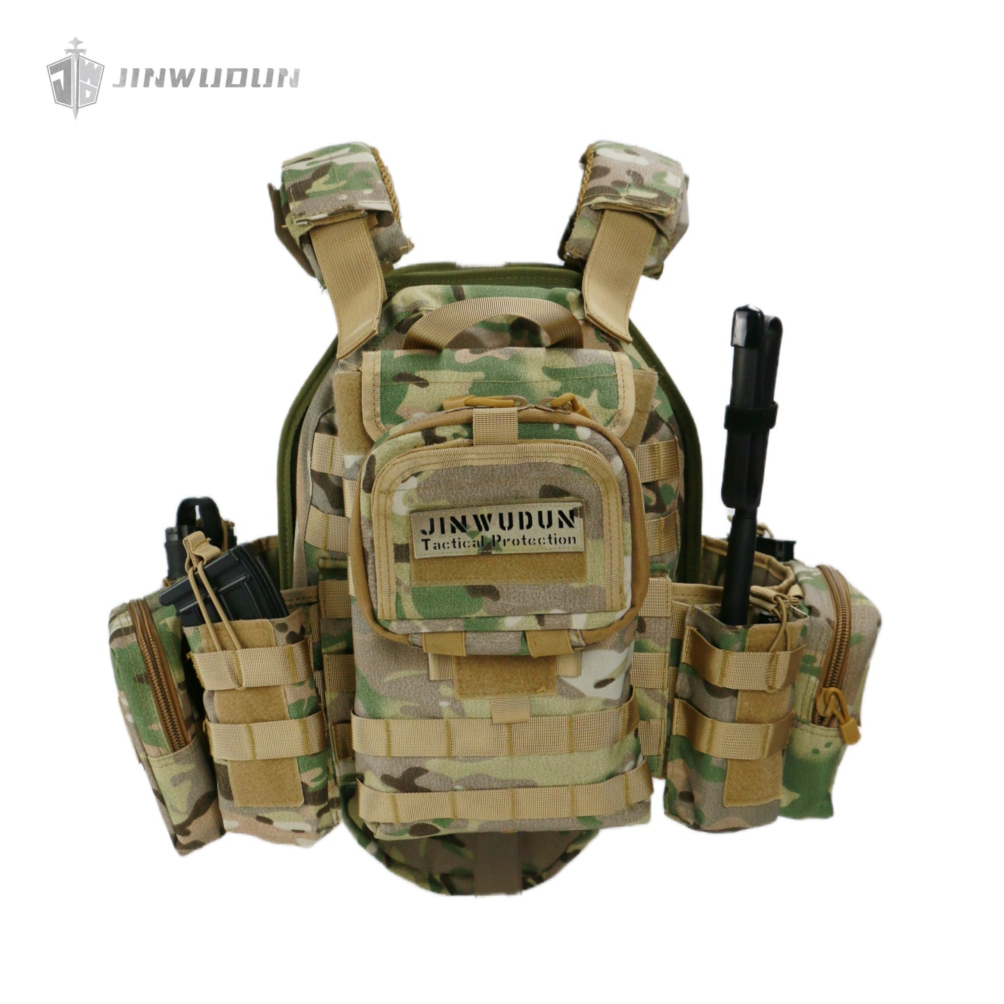 6094 tactical vest equipped with quick release buckle