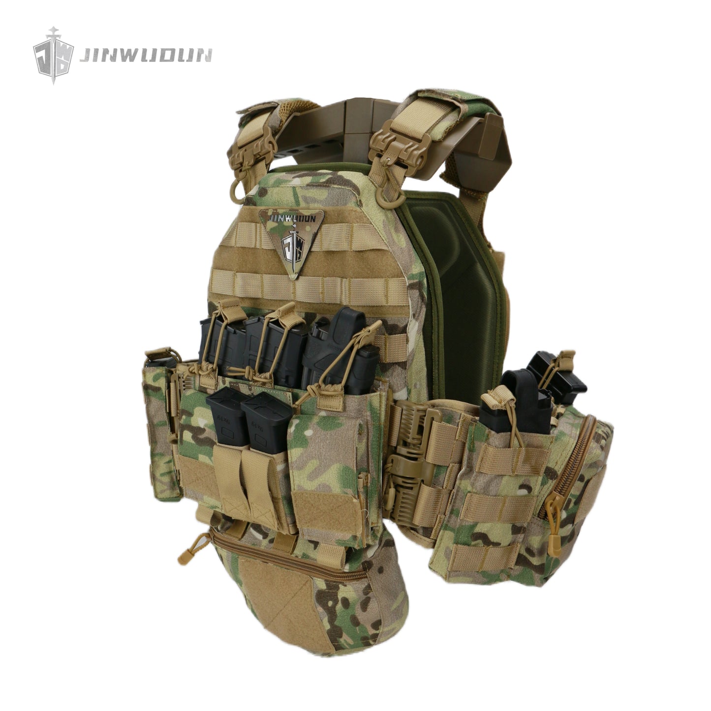 6094 tactical vest equipped with quick release buckle