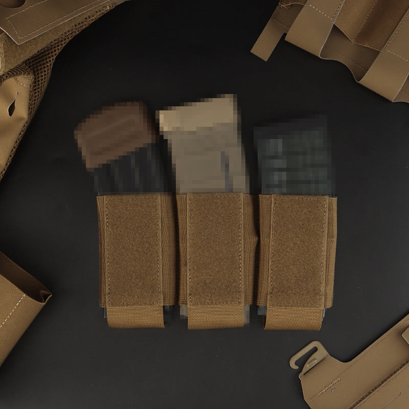 Triple 5.56 function bag (built-in) Vest-specific built-in adhesive sub-bag Triple clip bag