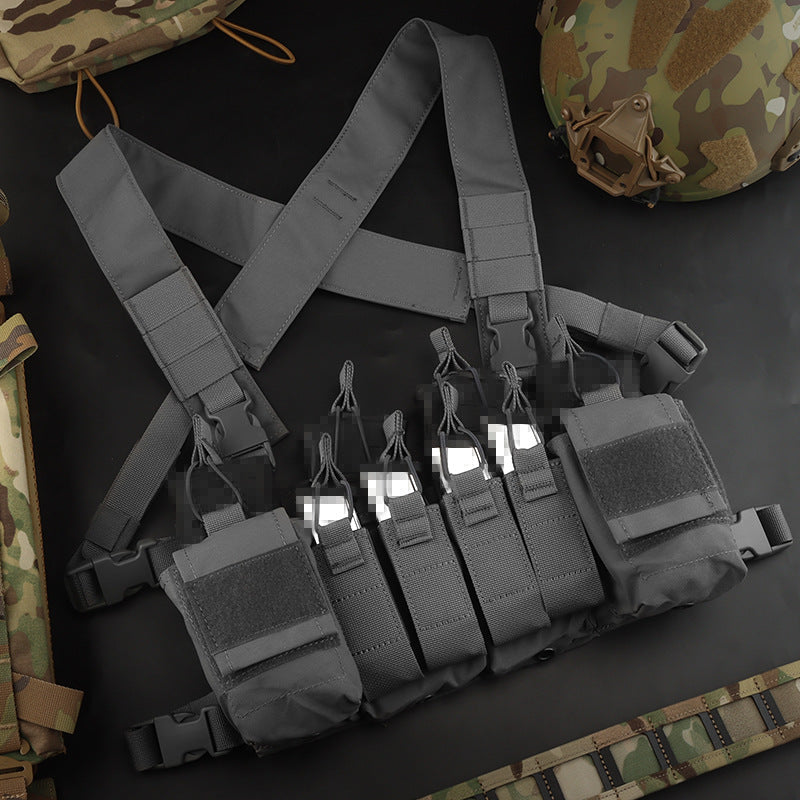 Lightweight and portable D3CRX tactical vest with quad 9mm function bag and sundries storage bag