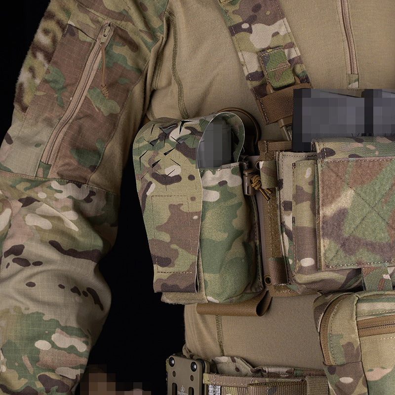 Compatible with various tactical vests, flip-top multi-function SPUD multi-purpose tactical bag