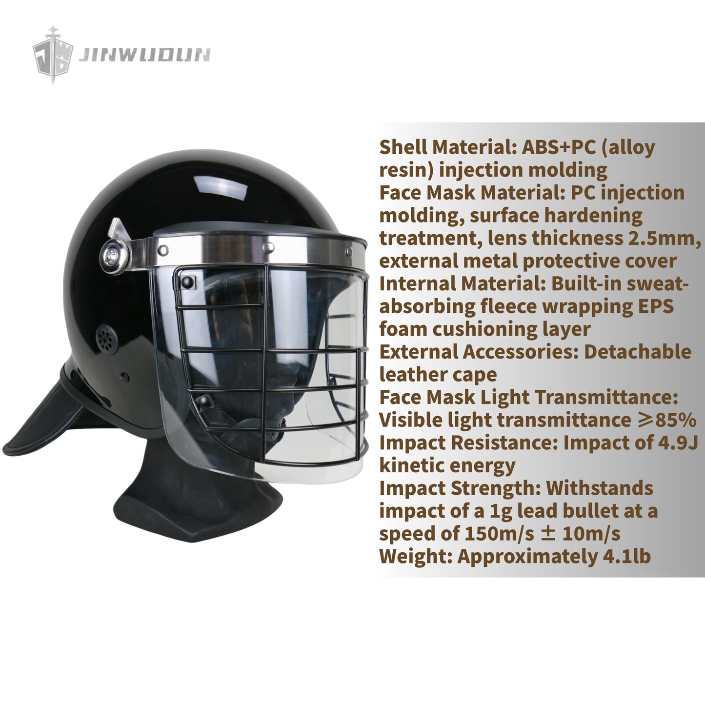 Riot helmet, safety helmet, face shield, safety protection, riot control equipment, full face protection