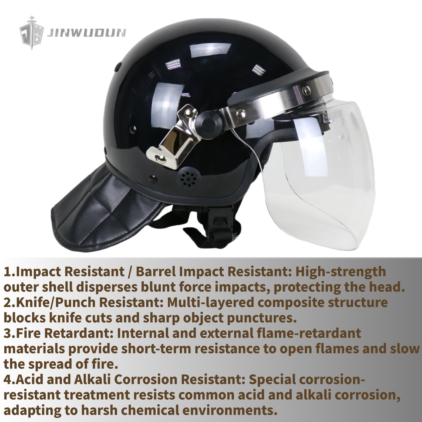 European-style riot helmet, safety helmet, protective face mask, duty equipment, safety protection duty supplies