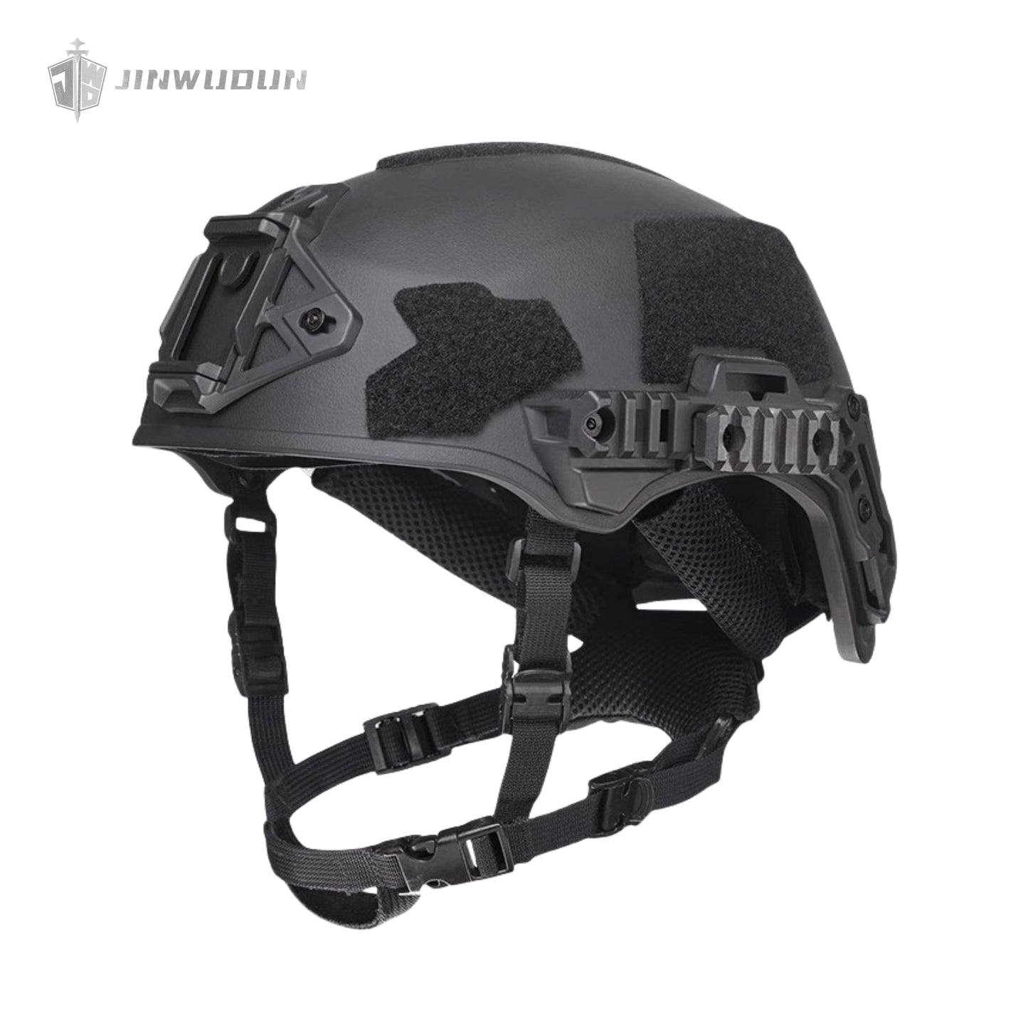 WENDY EX RAIL 3.0, tactical riot helmet made of ABS material with grain sandblasting process