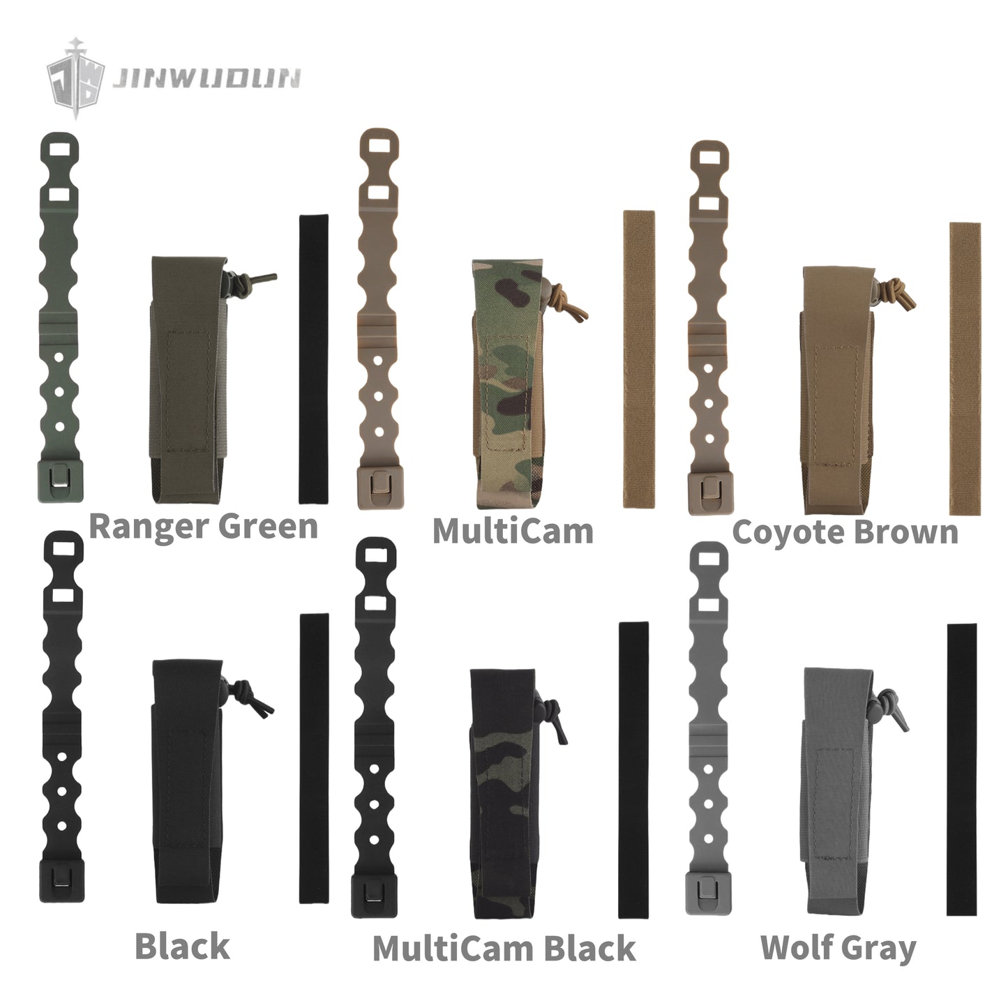 Multifunctional throwing object storage bag with flip-top elastic cord for fastening and molle inserts