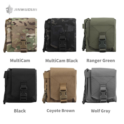 Tactical vest chest molle expansion pack, radio side bag, large multi-functional auxiliary bag