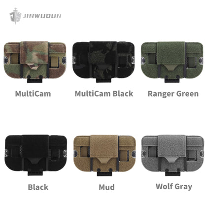 Lightweight foldable mobile phone bag for tactical vest chest with MOLLE bracket for mobile phone navigation