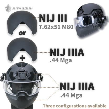 APA-05 NIJ IIIA level bulletproof helmet, all-round protection heavy tactical ballistic helmet