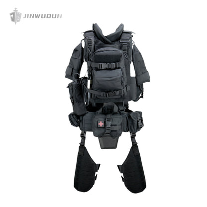 NIJ IV/III+/IIIA Level Full Protection Tactical Bulletproof Vest | 1000D Nylon | Quick-Release System