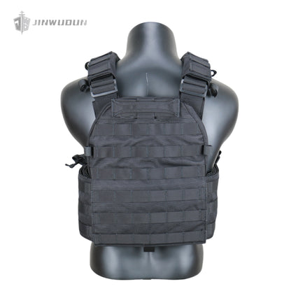 The JWD-6094 tactical vest is made of 1000D nylon and can carry two bulletproof plates on the front and back.