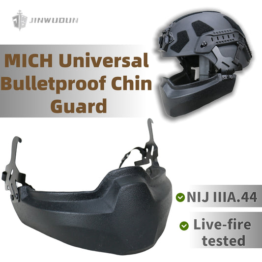 Level NIJ IIIA MICH helmet dedicated bulletproof jaw mask removable protective face mask