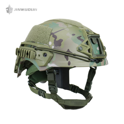 High-Cut WENDY Tactical Helmet - NIJ IIIA Protection Level with Polyurea Coating for Enhanced Impact Resistance