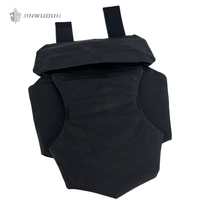 Level NIJ IIIA bulletproof crotch guard with larger protection area, detachable design, nylon fabric