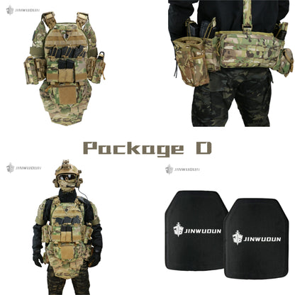 NIJ IV 6094 Tactical vest body armor/quick release system-MultiCam