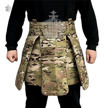 NIJ-IIIA Tactical skirt Russian order tactical protective skirt laser cutting multifunctional MOLLE