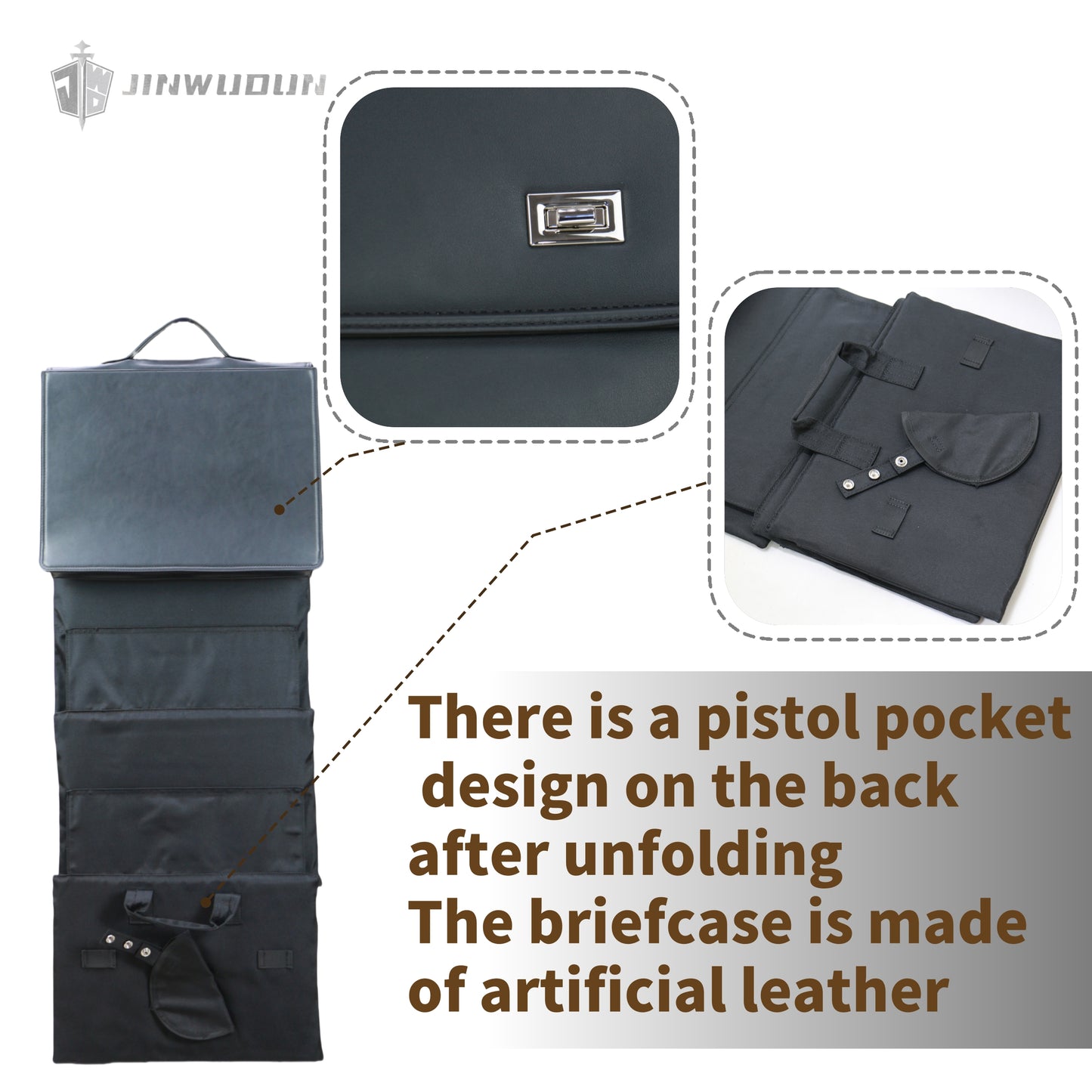 Foldable Bulletproof Briefcase | NIJ IIIA+ Rated | Lightweight UHMWPE Material | Portable 4-Fold Design