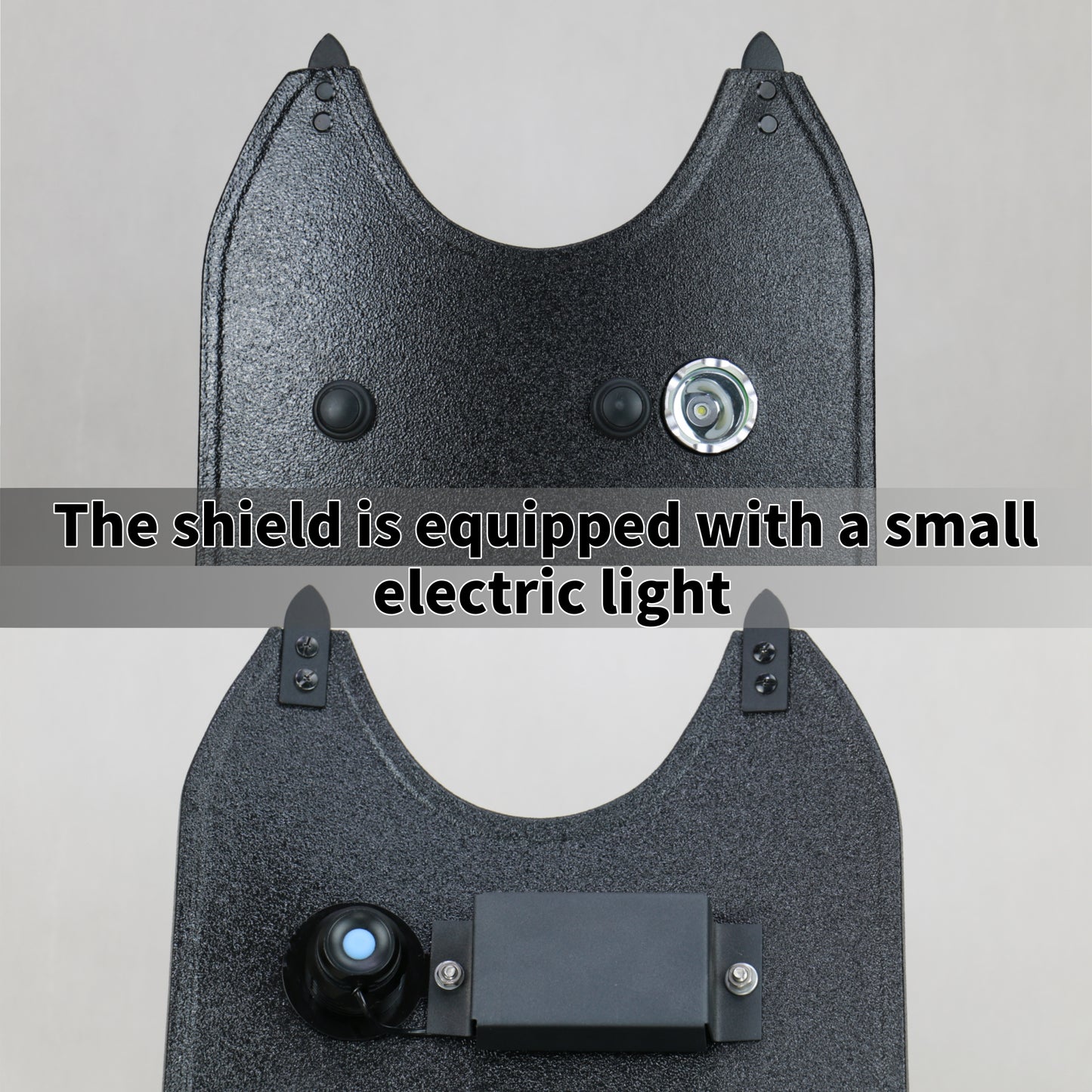 NIJ IIIA+ Bulletproof Shield with Night Light | UHMWPE Protection | 12.2x28.3-inch Polyurea Coating